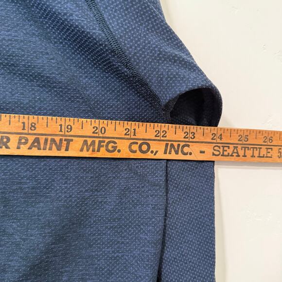 Lululemon Mens Metal Vent Tech Half Zip Navy Blue XL Running Stretch Active - Picture 4 of 7
